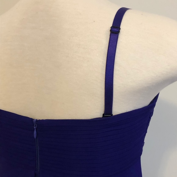 NWT Blue/Purple Silk BCBG Cocktail Dress - Picture 12 of 14